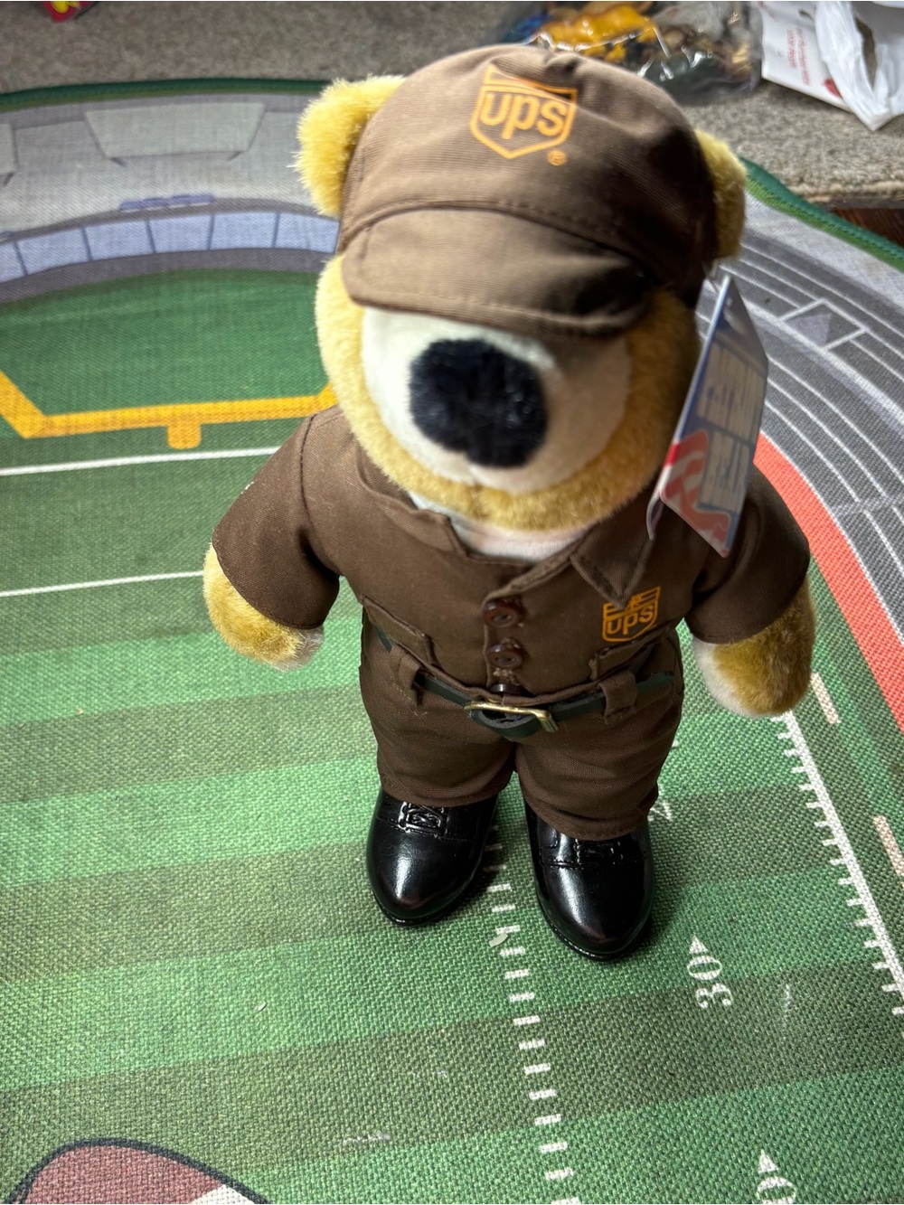 Vintage United Parcel Service Teddy Bear 11" Tall